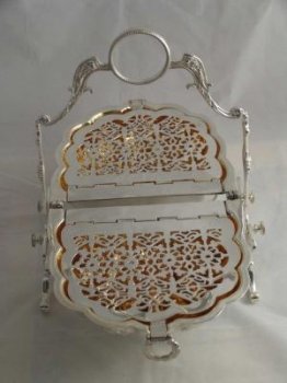 00445 Pair-2-Victorian-Silver-Shell-Shaped-Biscuit-Sweet-Container-4
